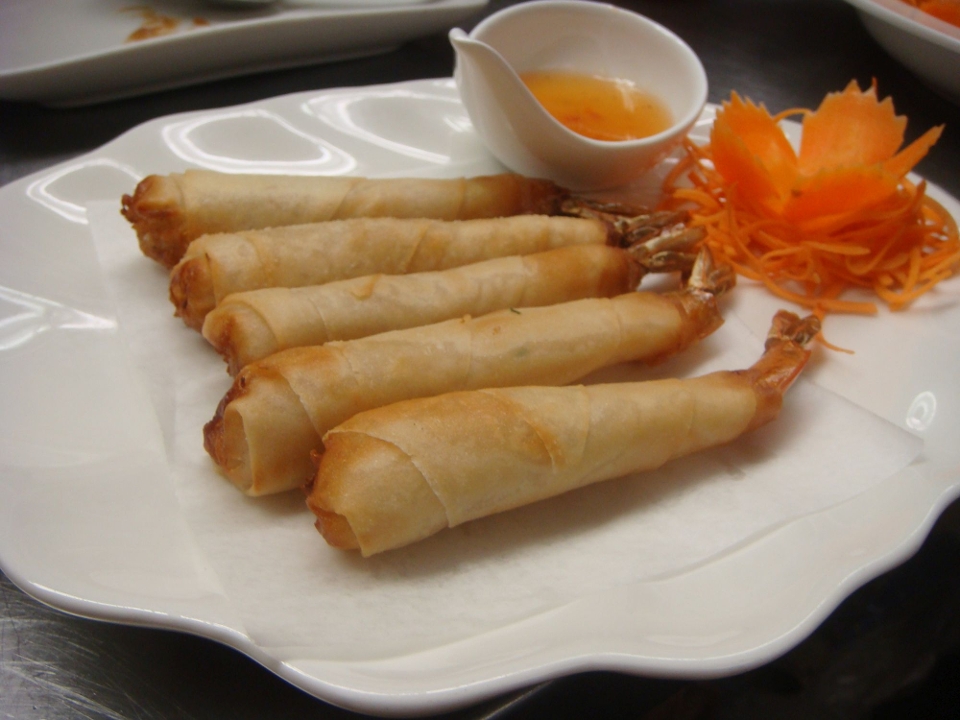 Order A22. Shrimp in a Blanket -3PD food online from Saigon Pho Kitchen store, Morgantown on bringmethat.com
