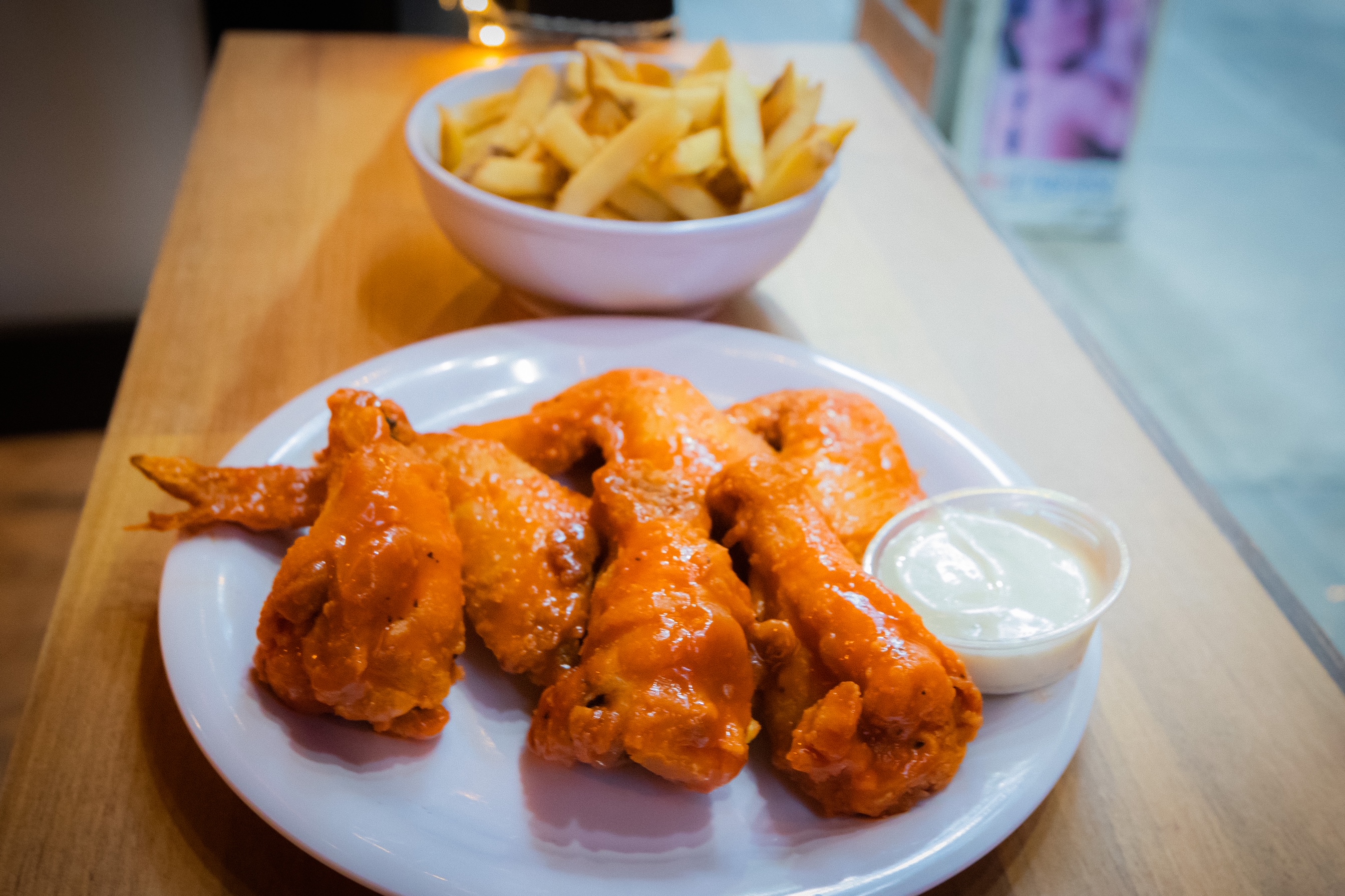 Order 6 Wings and Side Meal food online from Poulette store, New York on bringmethat.com