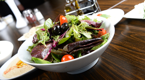 Order Greek Salad food online from Basil Mediterranean store, Costa Mesa on bringmethat.com