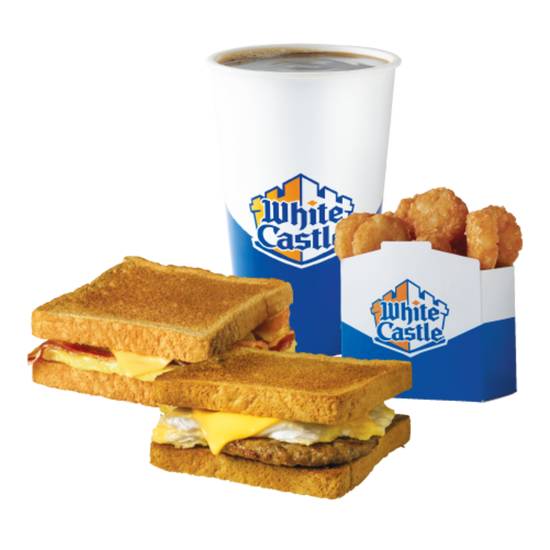 Order 2 BREAKFAST TOAST SLIDER MEAL CAL 1100-1230 food online from White Castle store, Fairview Hts. on bringmethat.com