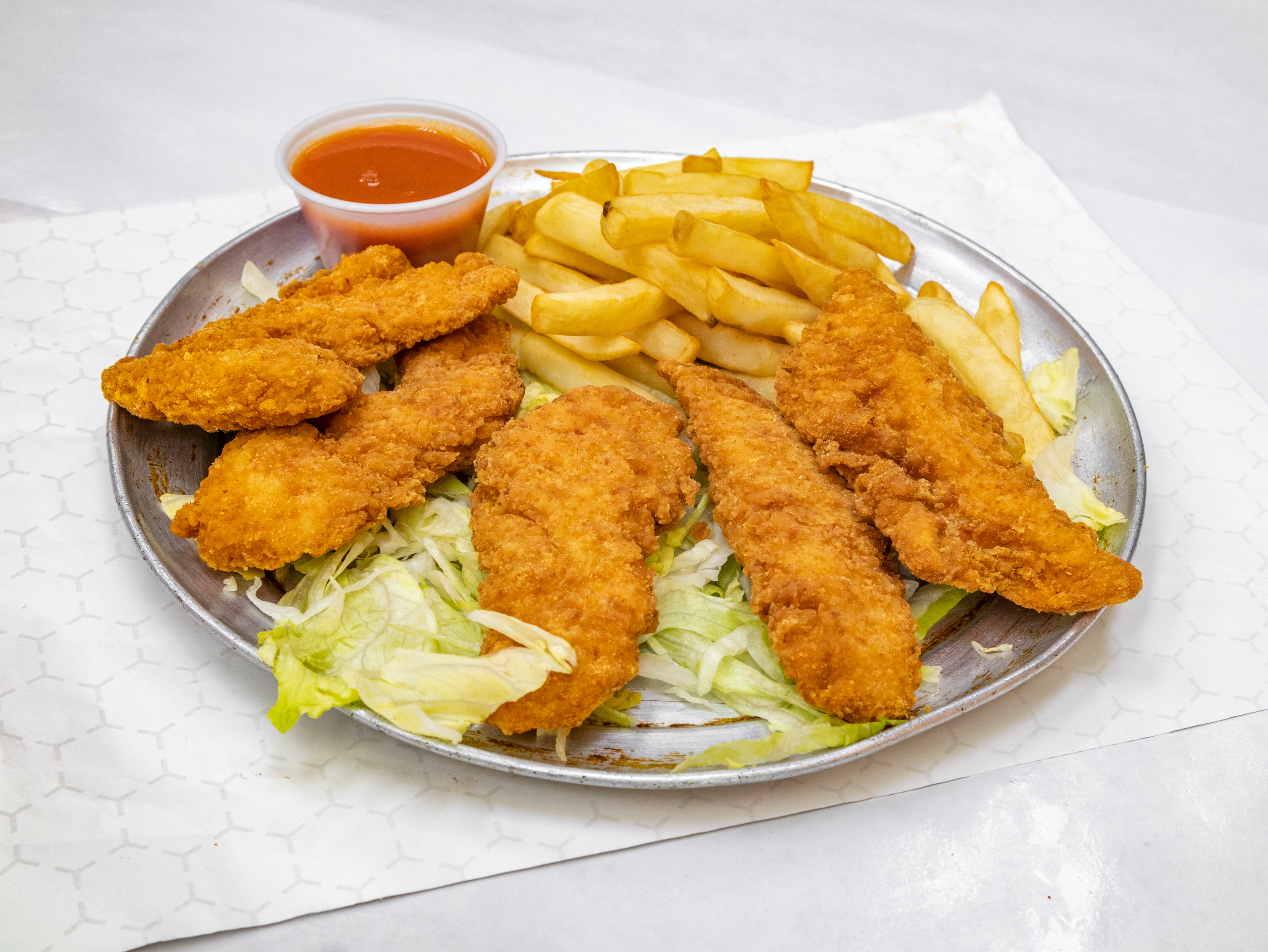 Order Chicken Tenders with Fries Special food online from One Stop Snacks store, Neptune City on bringmethat.com