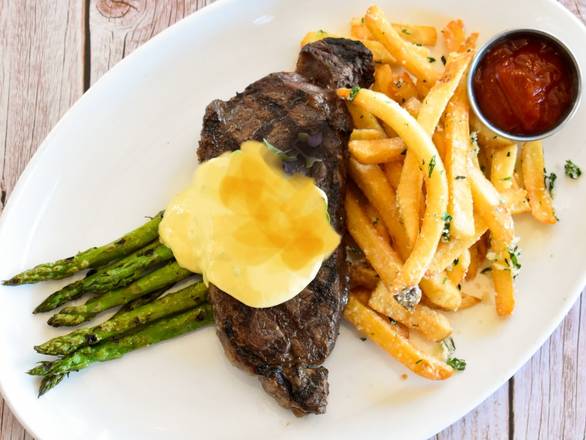 Order 12oz NY Strip food online from The Boathouse at Short Pump store, Richmond on bringmethat.com