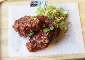 Order Korean Hot Wings (3) food online from Wave Bowl store, Plano on bringmethat.com