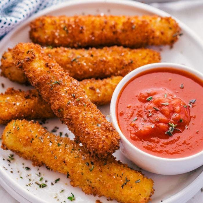 Order Mozzarella Sticks - 6 Pieces food online from Brothers Pizza store, Las Vegas on bringmethat.com