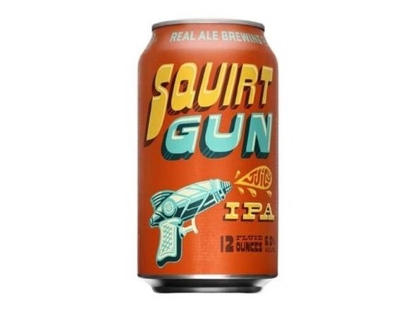 Order Real Ale Brewing Company Squirt Gun Juicy IPA - 6x 12oz Cans food online from Goody Goody Liquor Parent store, Dallas on bringmethat.com
