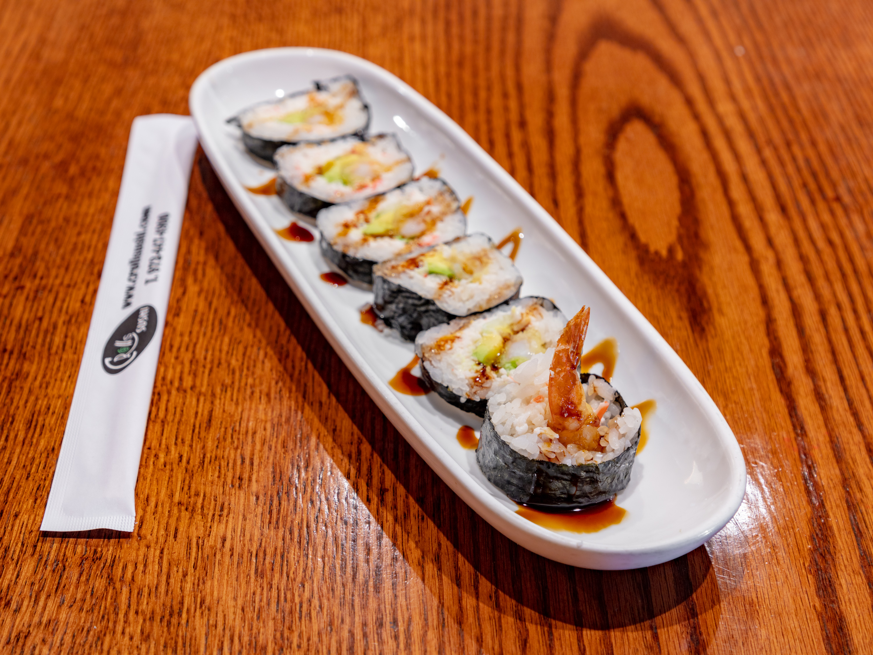 Order Shrimp Tempura Roll food online from C Rolls Sushi store, Dallas on bringmethat.com