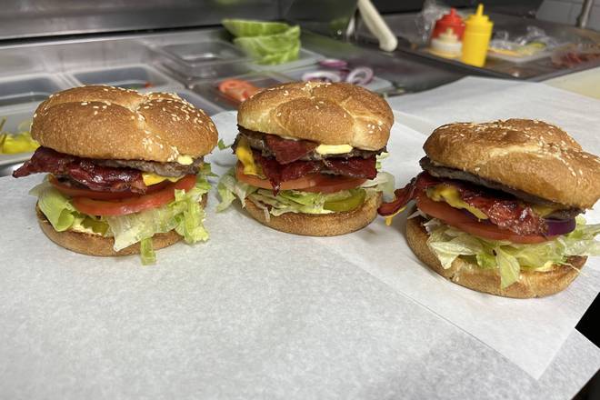 Order #3 Bacon Cheeseburger Combo food online from Burger Shack store, Lemoore on bringmethat.com