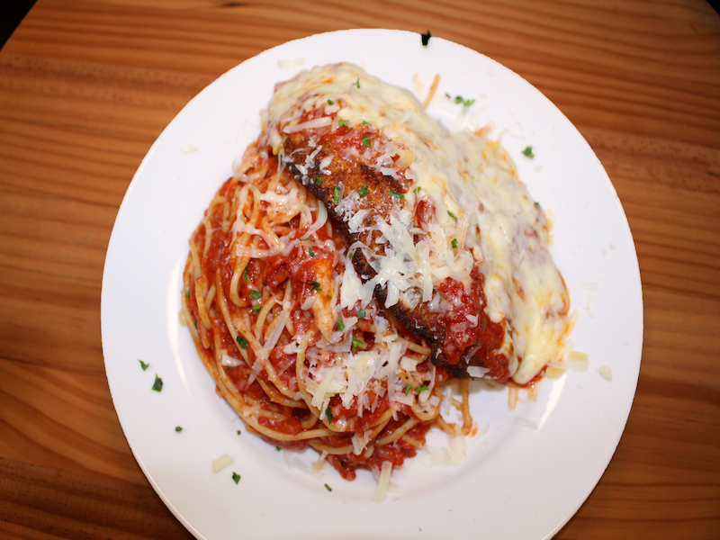 Order Chicken Parmigiana food online from Stefano's Pizza Express store, Pharr on bringmethat.com
