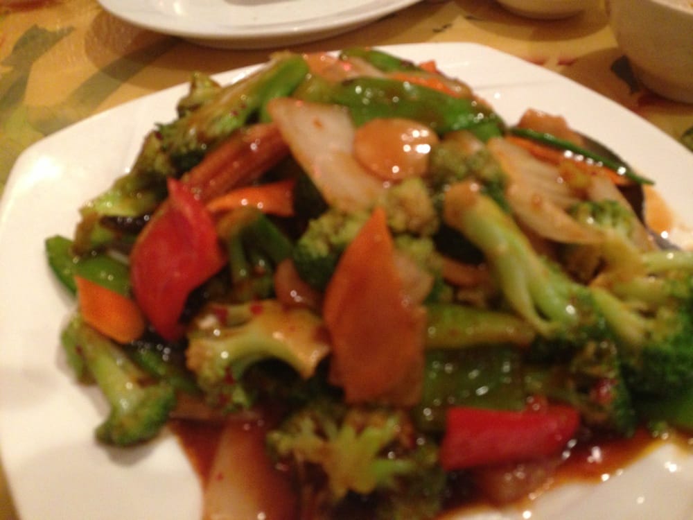 Order 107. Szechuan Style with Mixed Vegetables food online from China Joy Restaurant store, Jacksonville on bringmethat.com