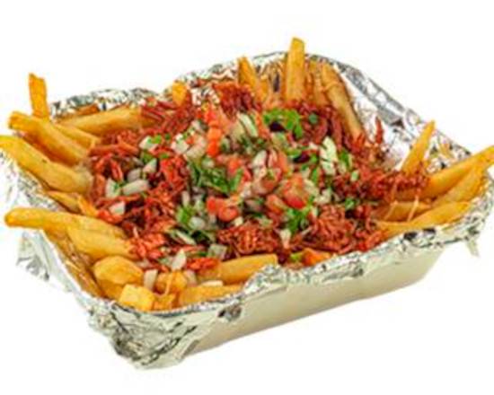 Order BIRRIA Fries food online from Palapas Tacos store, Fullerton on bringmethat.com