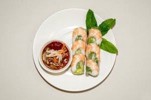 Order 2. Goi Cuon (Spring Rolls) (2) food online from Que Huong store, Hartford on bringmethat.com