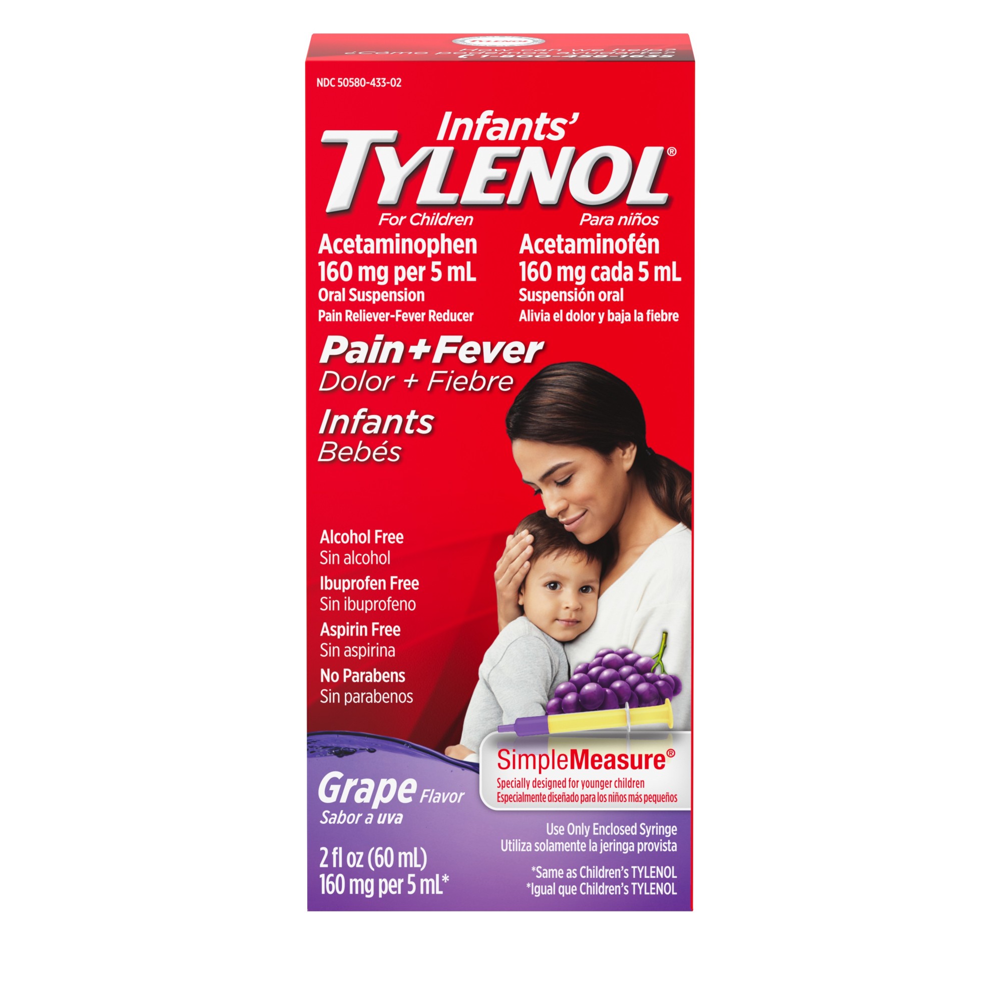 Order Infants' Tylenol Acetaminophen Liquid Medicine - Grape, 2 fl oz food online from Rite Aid store, MILLER PLACE on bringmethat.com