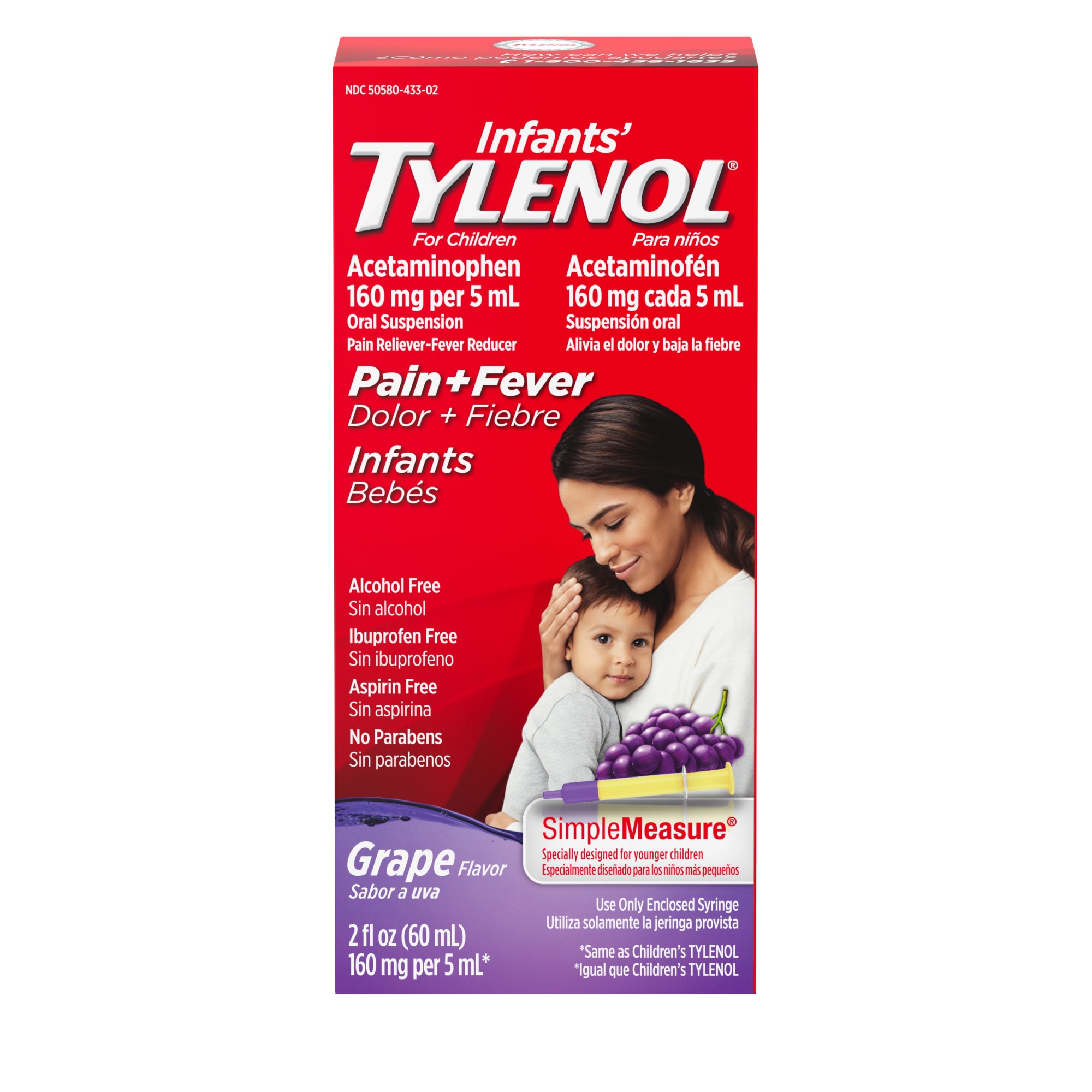 Order Infants' Tylenol Acetaminophen Liquid Medicine - Grape, 2 fl oz food online from Rite Aid store, Cathedral City on bringmethat.com