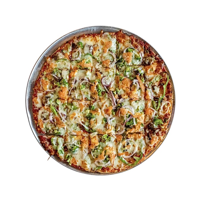 Order Veggie Lovers Pizza food online from Crooked Feathers store, O'Fallon on bringmethat.com