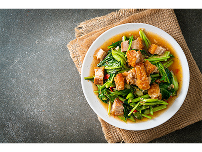 Order Chinese Broccoli Crispy Pork food online from Yes Siam Thai Cafe And Bar store, Seattle on bringmethat.com