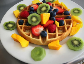 Order Homemade Waffles food online from Healthy Garden & Gourmet Pizza store, Moorestown on bringmethat.com