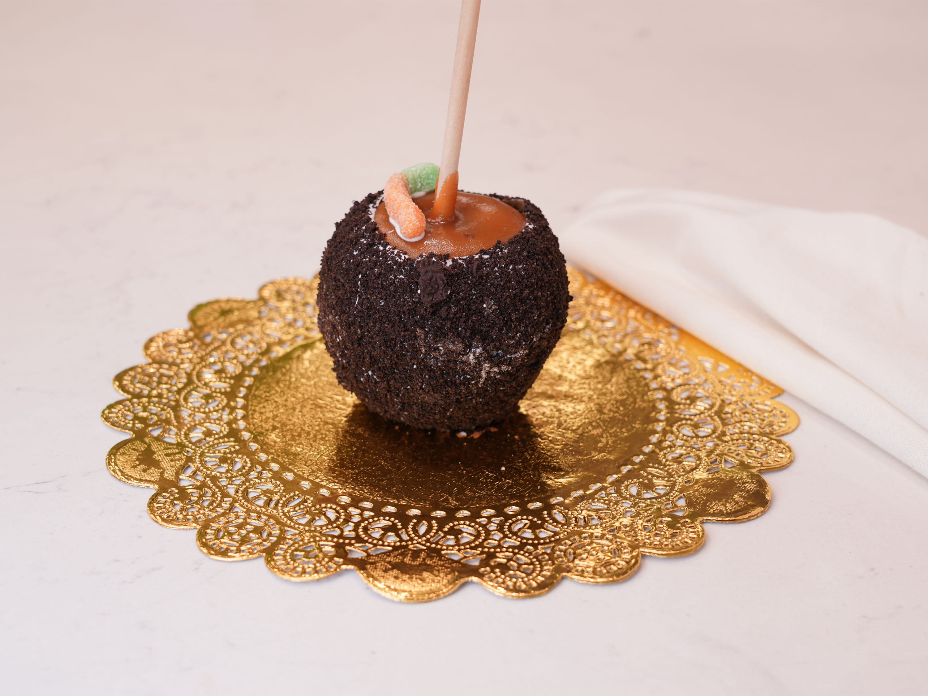 Order Outrageous Oreo Caramel Apple food online from Chocolate Wishes And Treats store, Clovis on bringmethat.com