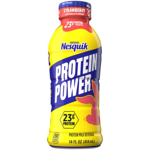 Order Nesquik Strawberry Protein Milk 14oz food online from 7-Eleven store, Bulverde on bringmethat.com