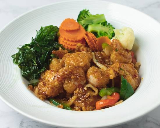 Order Crispy Shrimp Ka Praw food online from Thai Curry store, Arlington on bringmethat.com