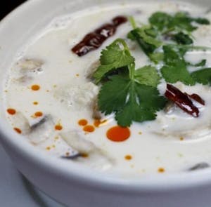 Order S15. Tom Kah Soup ต้มข่าไก่ food online from Amazing Thai Cuisine store, Broken Arrow on bringmethat.com