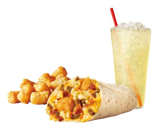 Order Ultimate Meat & Cheese Breakfast Burrito™ Combo food online from Sonic store, Louisville on bringmethat.com