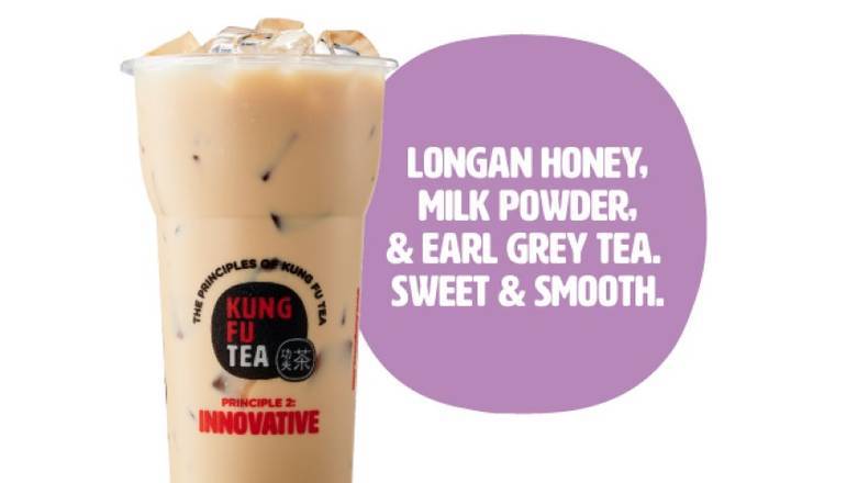 Order Hot Honey Milk Tea food online from Kung Fu Tea store, Hicksville on bringmethat.com