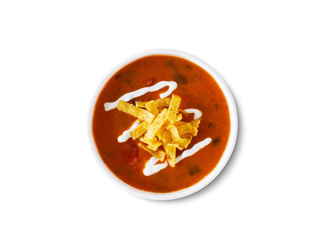 Order IT's BACK! Cup of Tortilla Soup food online from Qdoba Mexican Eats store, Farmingdale on bringmethat.com