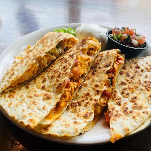 Order Quesadillas with Pulled Chicken food online from Olde Towne Tavern store, Columbus on bringmethat.com
