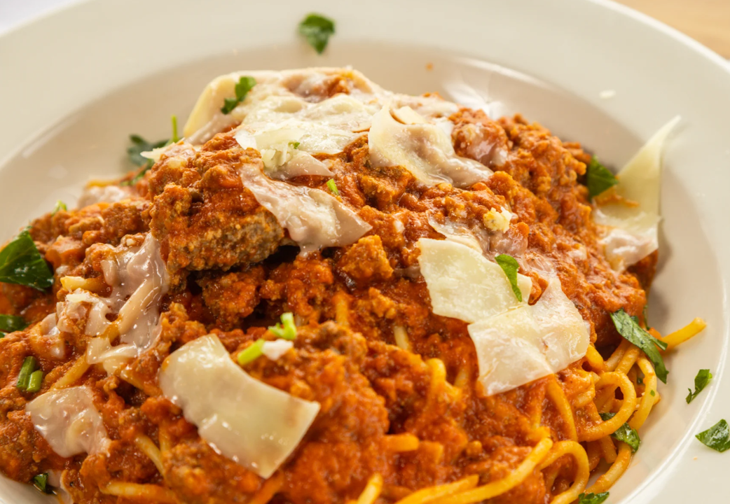 Order Spaghetti Bolognese food online from Pietro's Bakery & Cafe store, Frisco on bringmethat.com