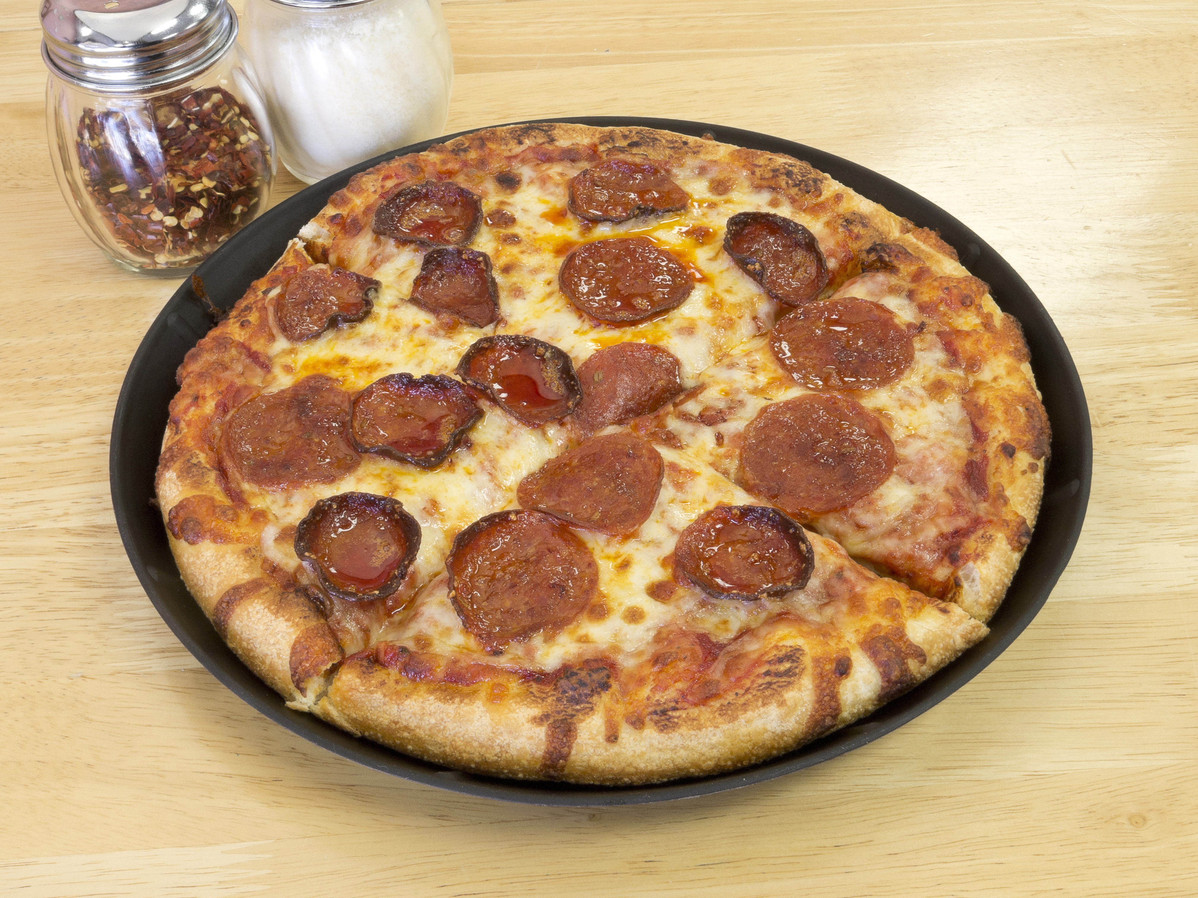 Order 1-Topping Pizza food online from Milano Pizza store, Richardson on bringmethat.com