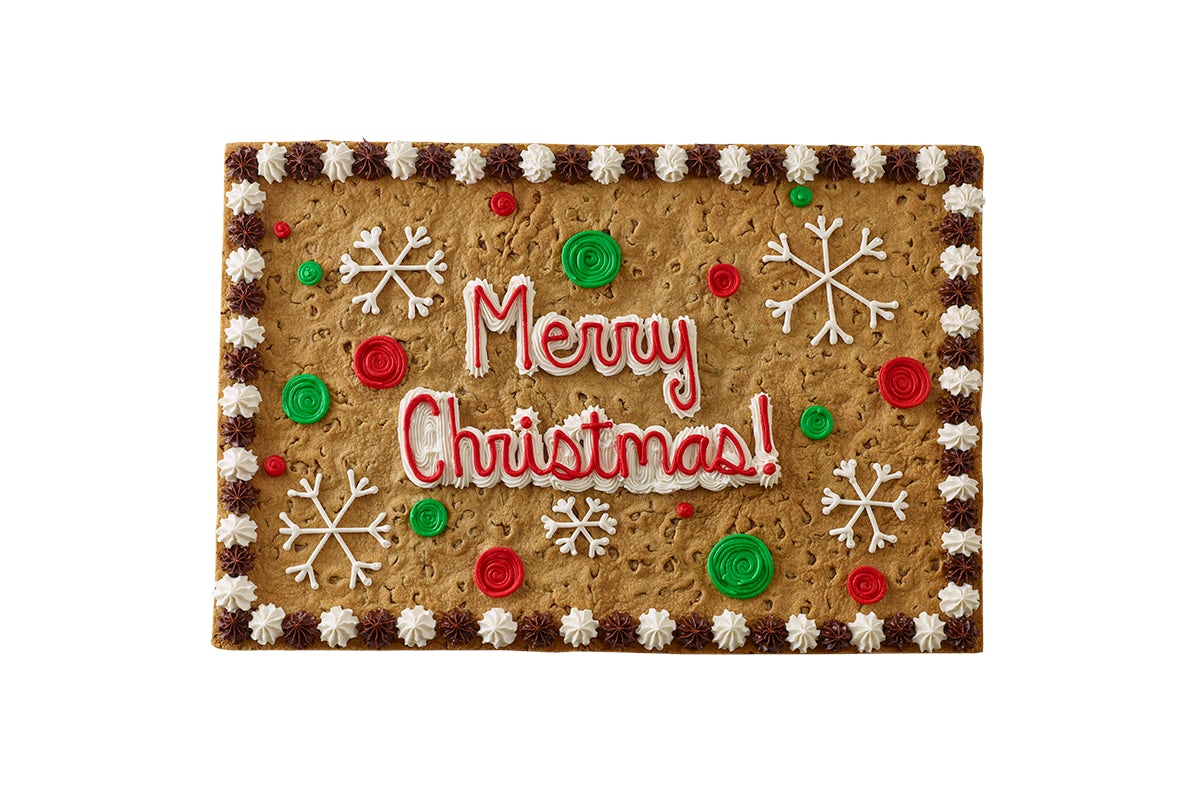 Order Merry Christmas - Snowflakes - HW2834 food online from Great American Cookies - Bel Air Mall store, Mobile on bringmethat.com
