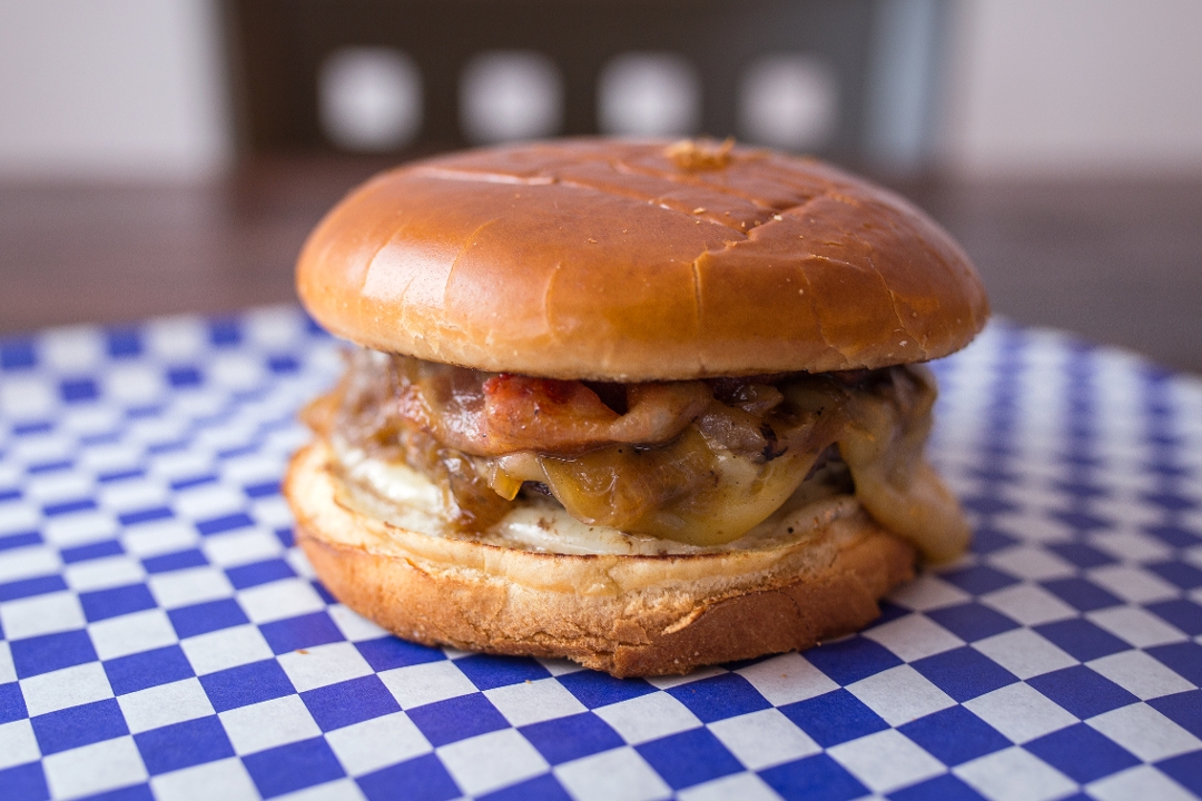 Order Smoked Gouda Burger food online from Bluebird store, Chicago on bringmethat.com