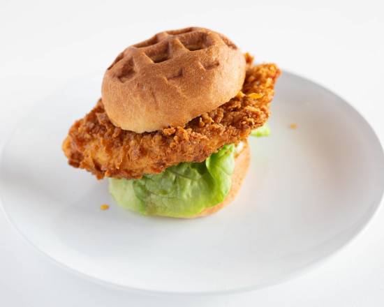 Order Chicken Sando food online from Waffle Love store, American Fork on bringmethat.com