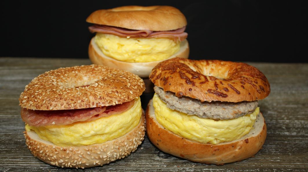 Order 3. Eggwich with Meat food online from Bagel Street Cafe Danville store, Danville on bringmethat.com
