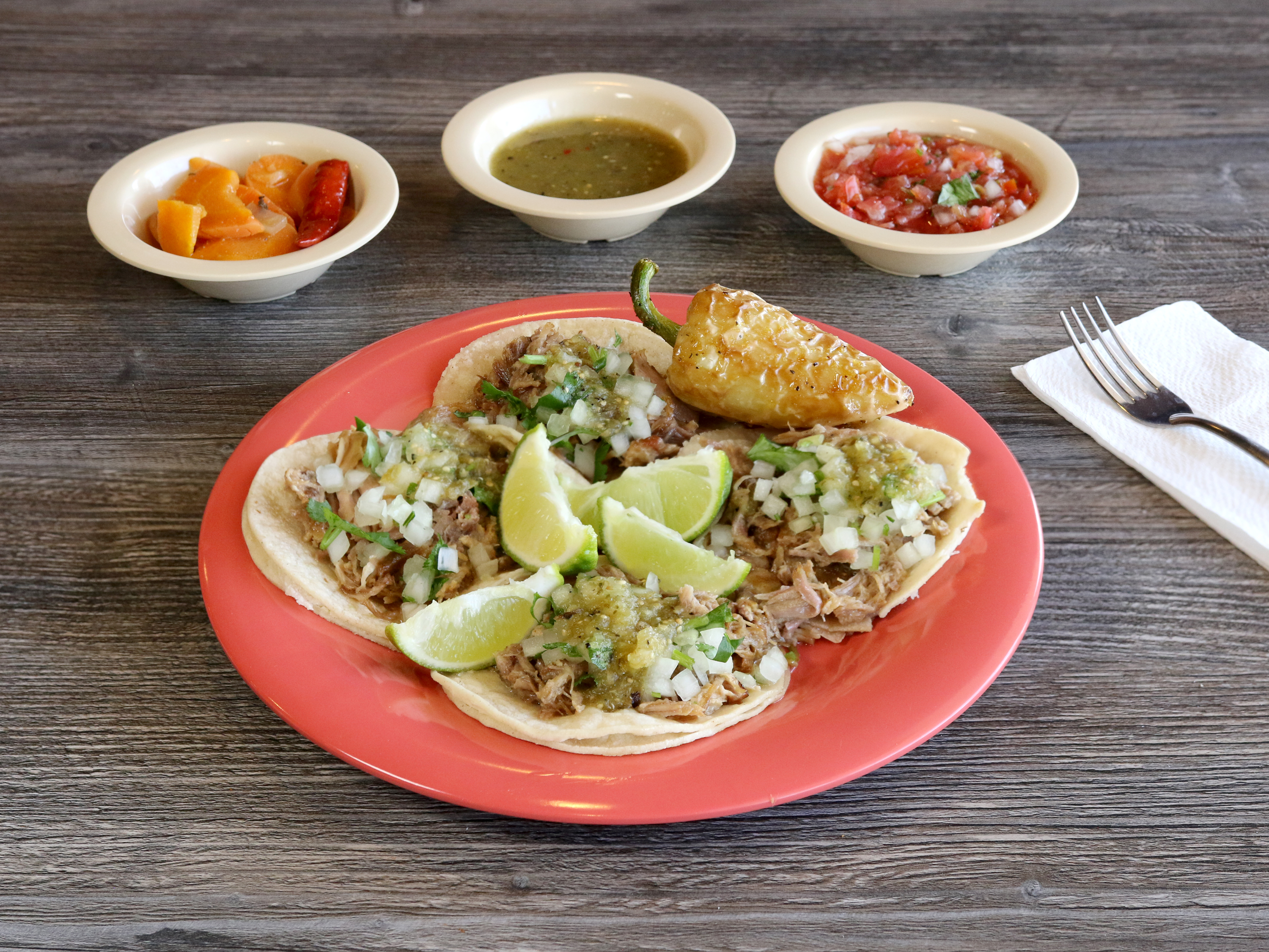 Order Carnitas Taco food online from Juan Great Fiesta store, Montebello on bringmethat.com