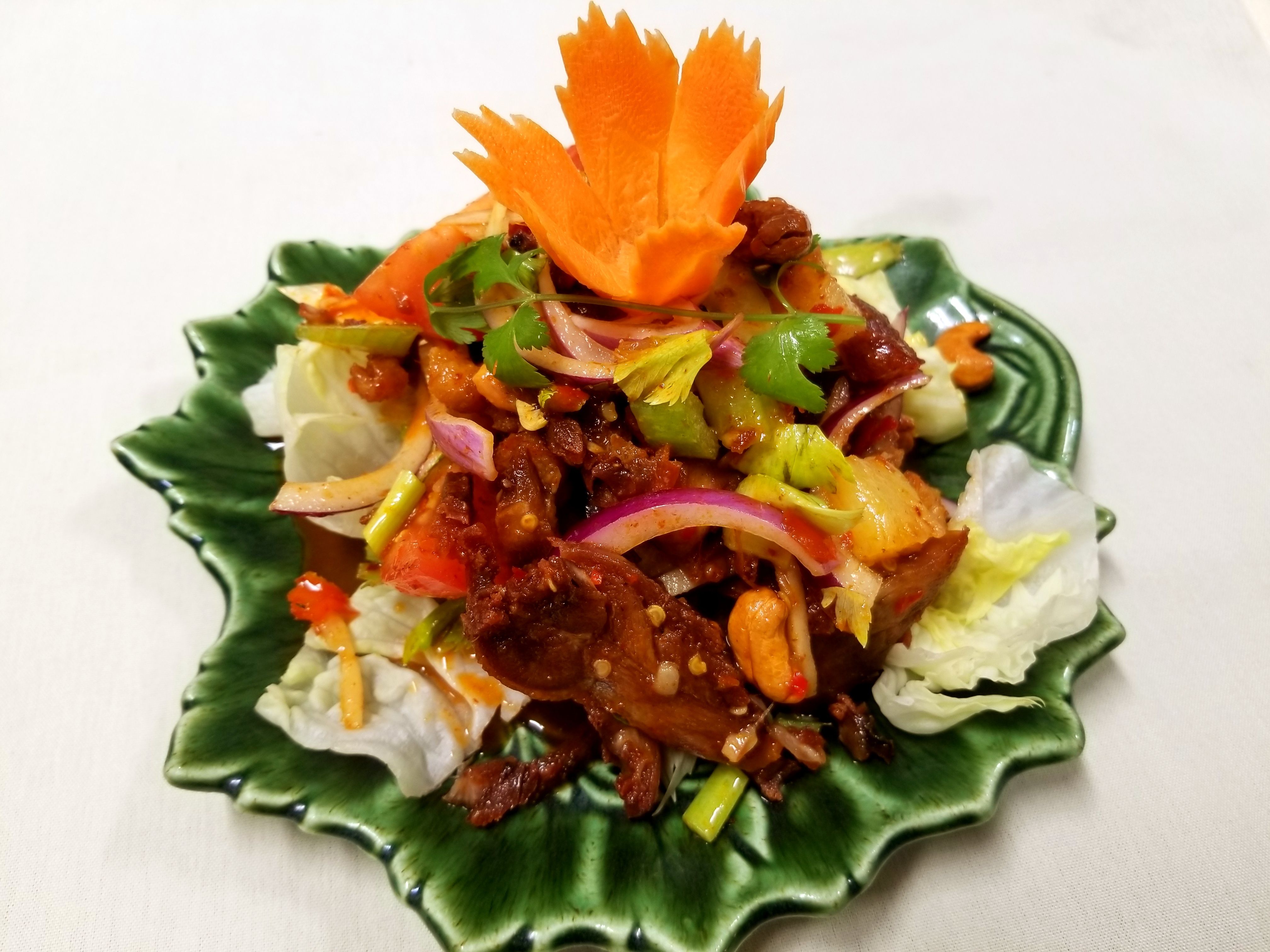 Order 24. Duck Salad food online from Thai Elephants store, Watkins Glen on bringmethat.com