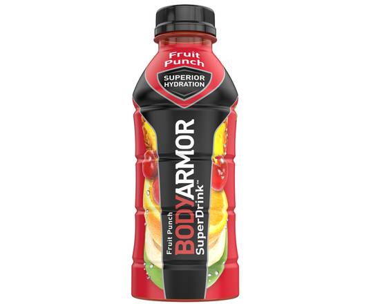 Order Body Armor Fruit Punch Super Drink (16 oz) food online from Loma Mini Market store, Long Beach on bringmethat.com