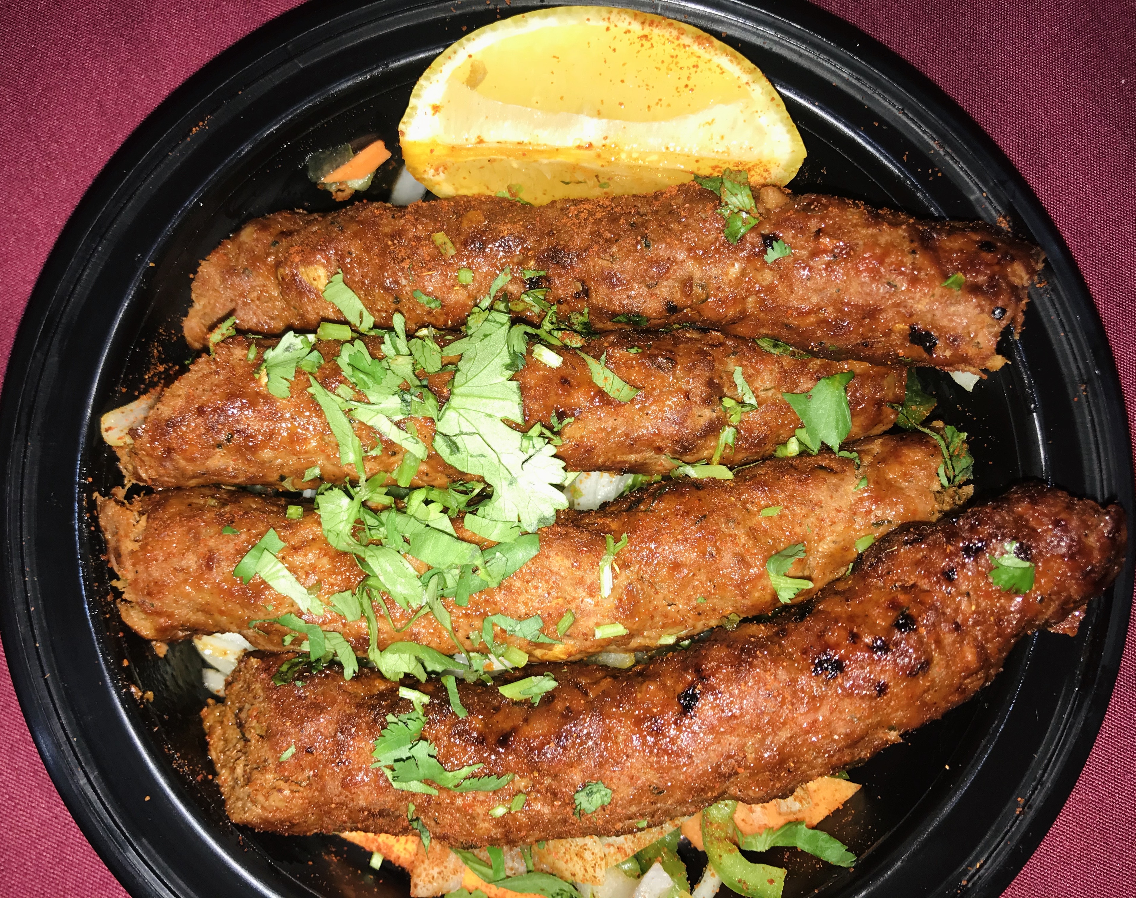 Order Kashmiri Lamb Seekh Kabab food online from Darbar Restaurant store, Baltimore on bringmethat.com