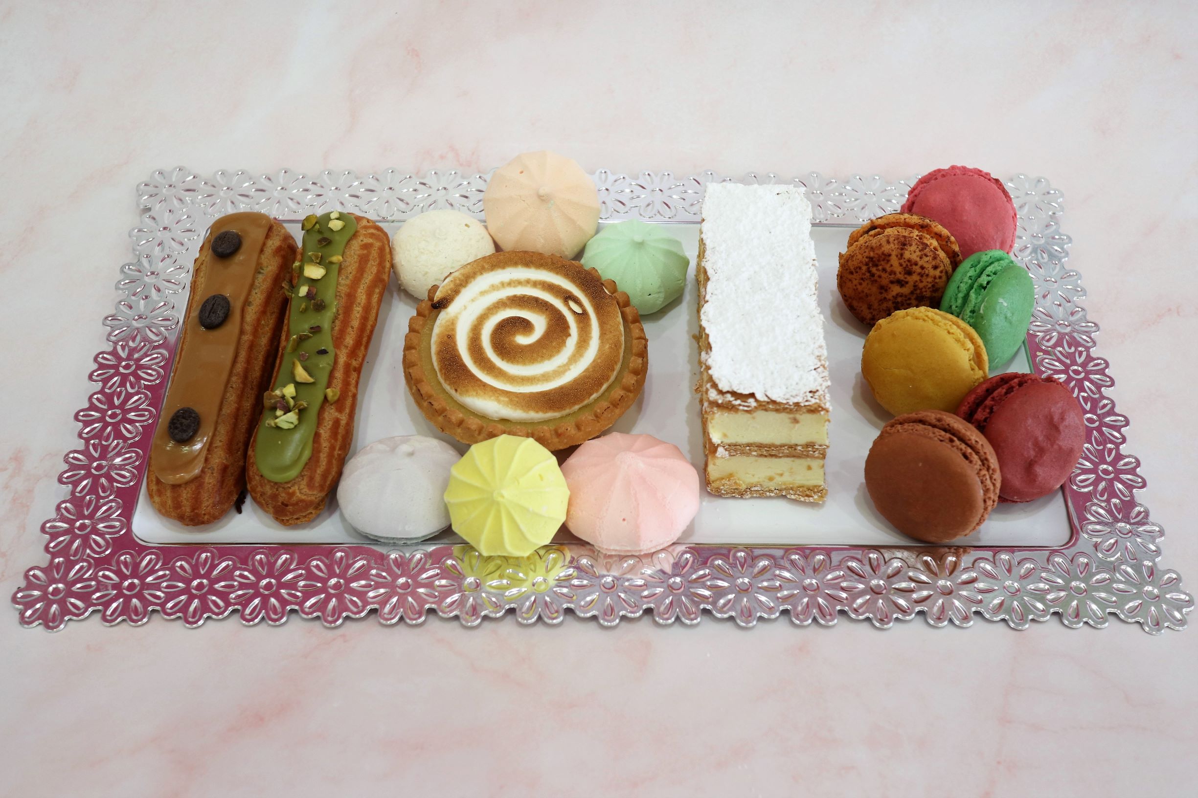 Order Dessert Lovers Tray food online from Le Macaron French Pastries store, Huntsville on bringmethat.com