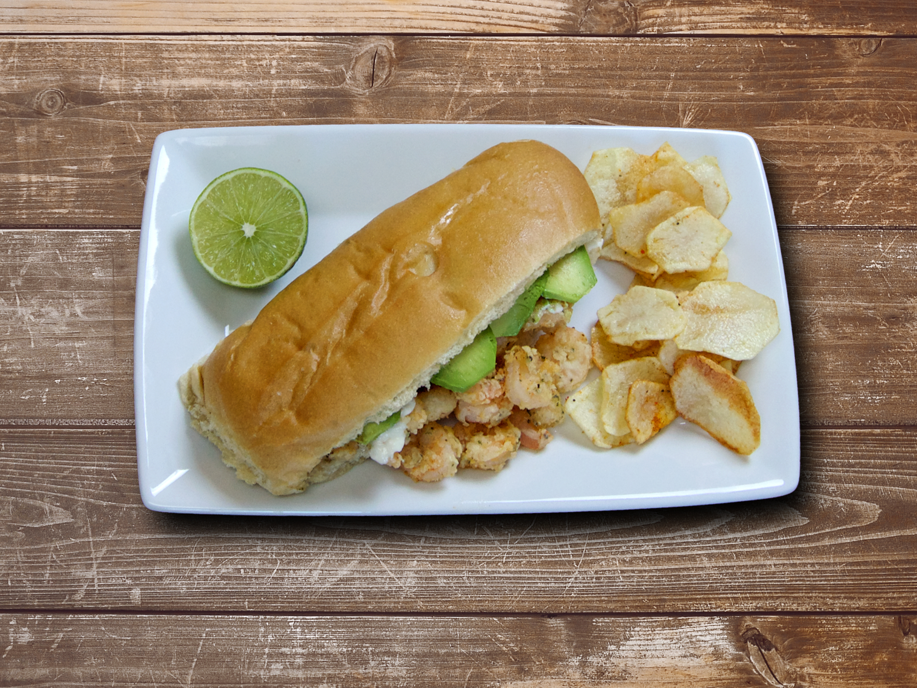 Order Oh Boy Shrimp Sandwich food online from Unique Bite Eatery store, Indio on bringmethat.com