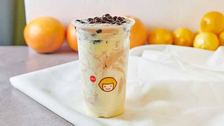 Order D5. Boba Milk Tea with Puff Cream food online from Happy Lemon store, Alameda on bringmethat.com