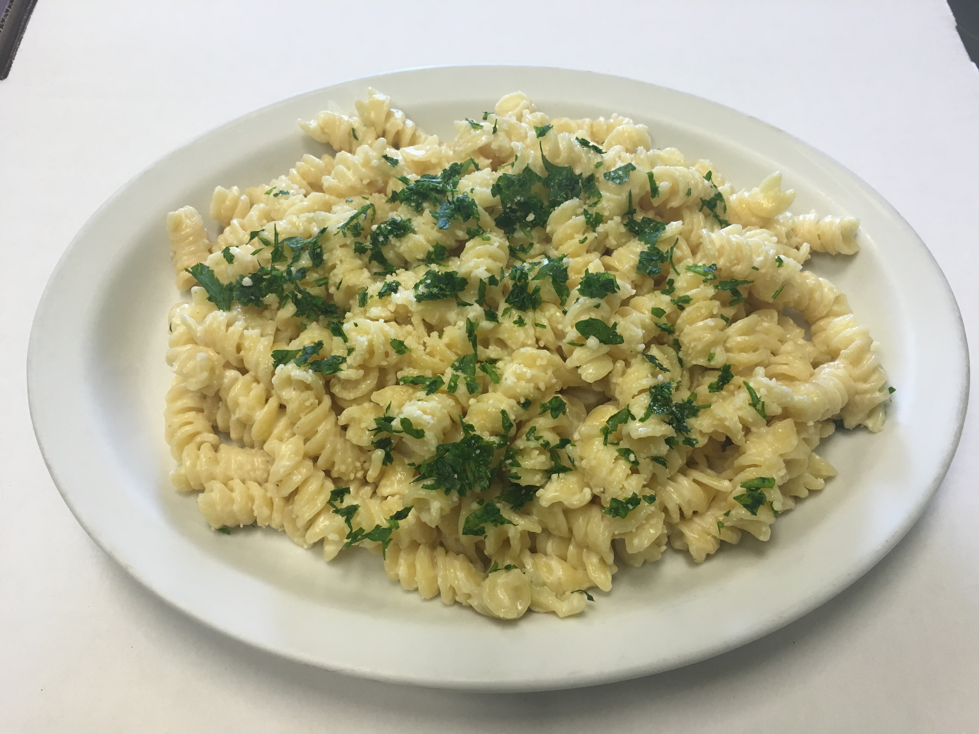 Order Rotini with Alfredo food online from Bona Pizza store, San Jose on bringmethat.com