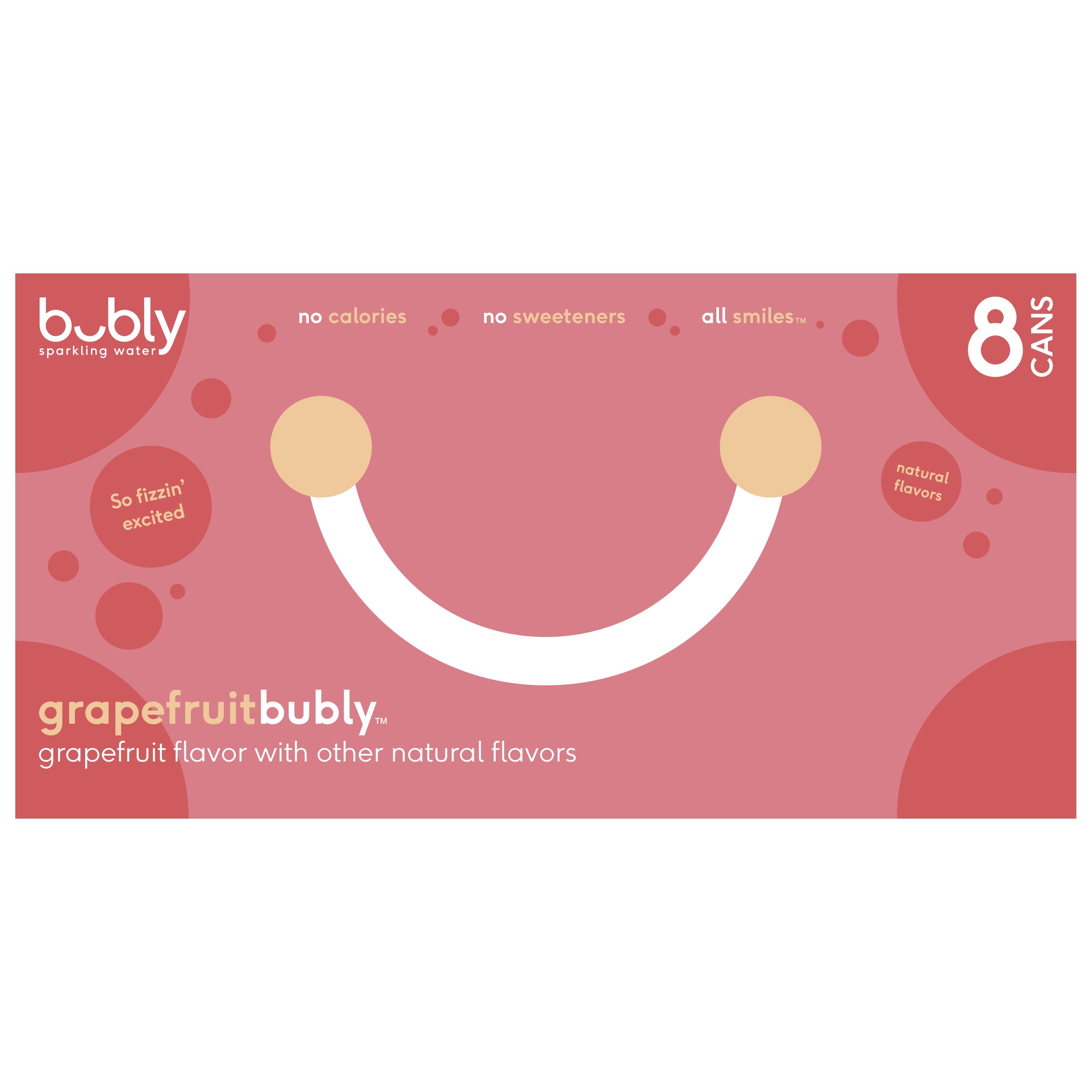 Order Bubly Sparkling Water, Grapefruit, 12 fl oz - 8 pk food online from Rite Aid store, MILLER PLACE on bringmethat.com