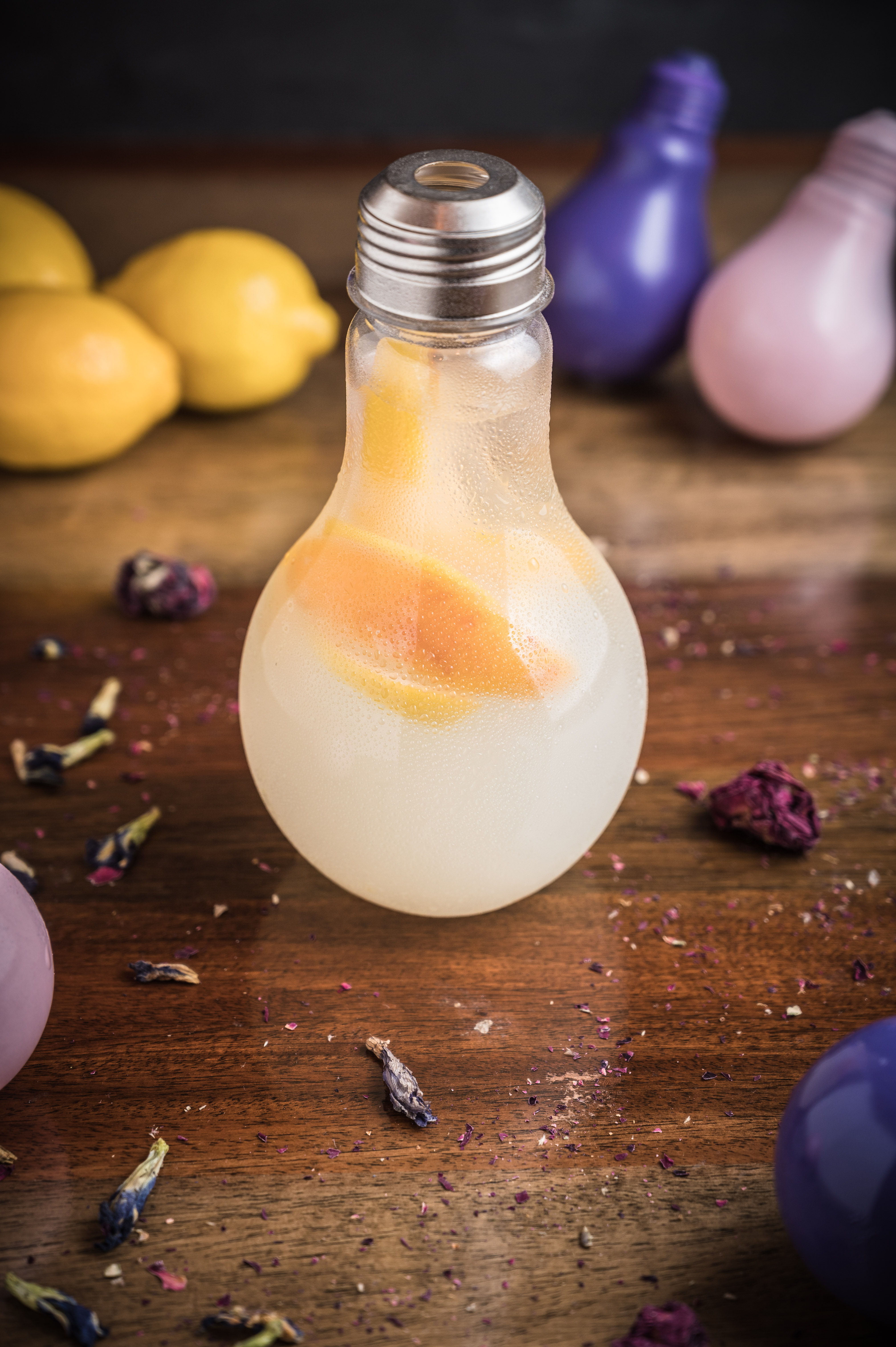 Order Light Bulb Peach Lemonade  food online from Heights Meat Market & Grill store, Dearborn Heights on bringmethat.com