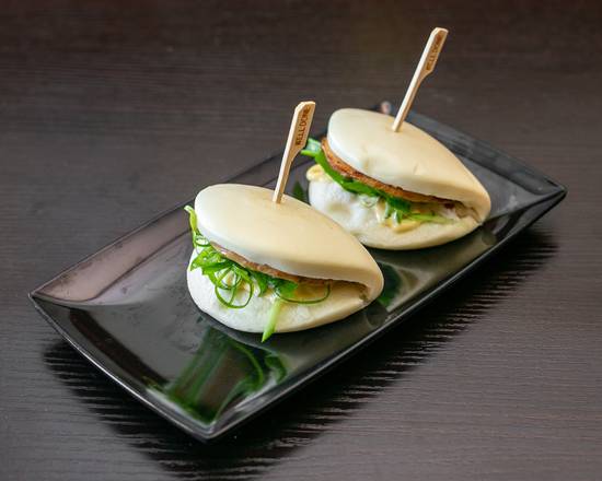Order Grill Pork Belly Buns 五香肉夾饃 food online from Yunnan Crossing Bridge Noodle store, Columbus on bringmethat.com