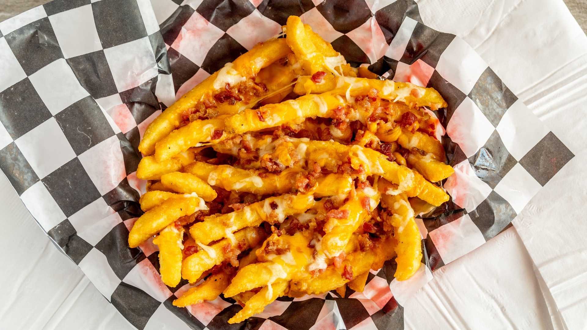Order Loaded Fries - Appetizer food online from Big Woody store, Emmaus on bringmethat.com
