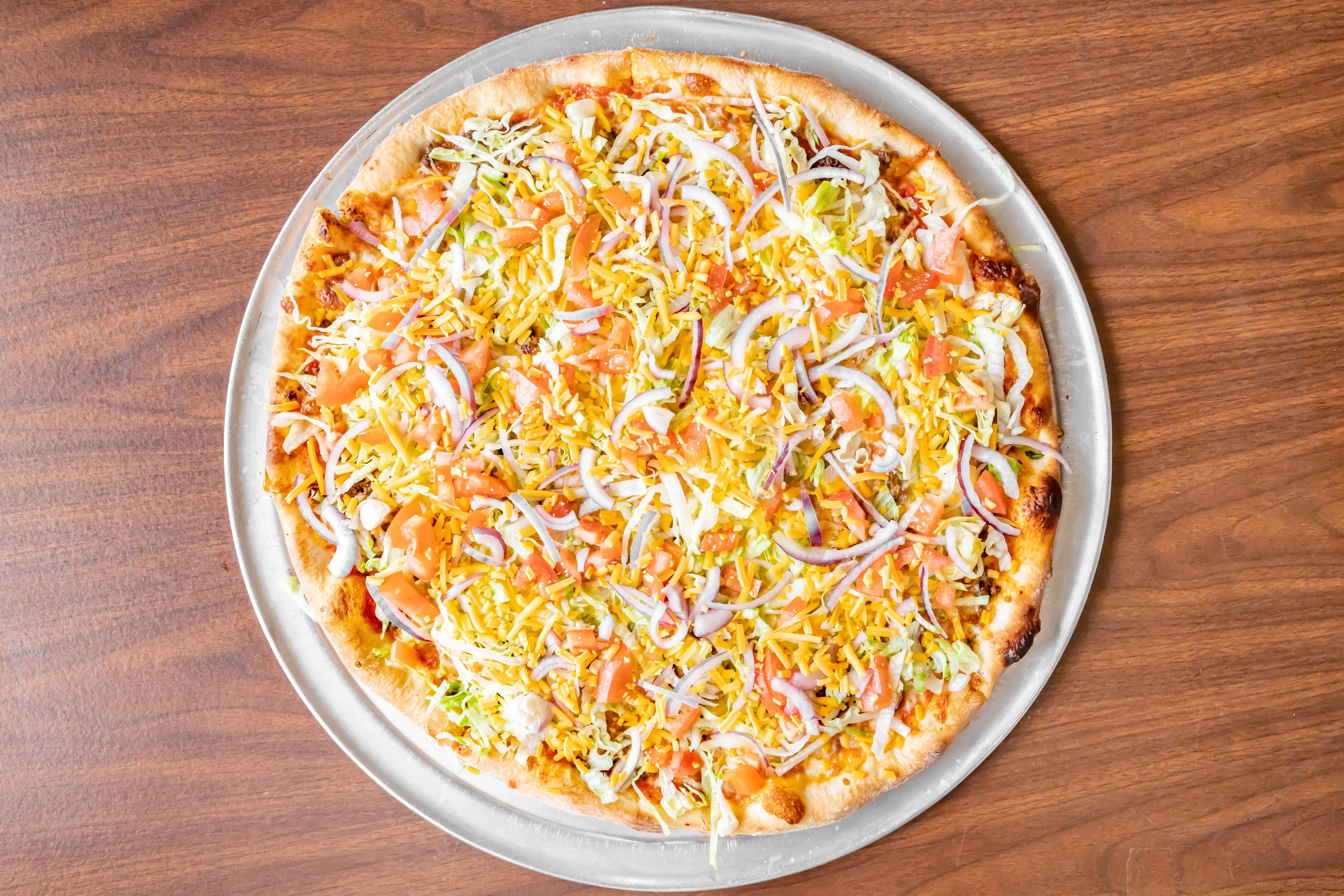 Order Taco Pizza - Small 12" food online from Jack Pizzeria store, Phillipsburg on bringmethat.com