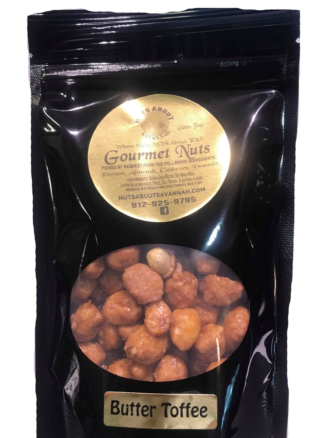 Order Butter Toffee Nut food online from Nuts About Savannah store, Savannah on bringmethat.com