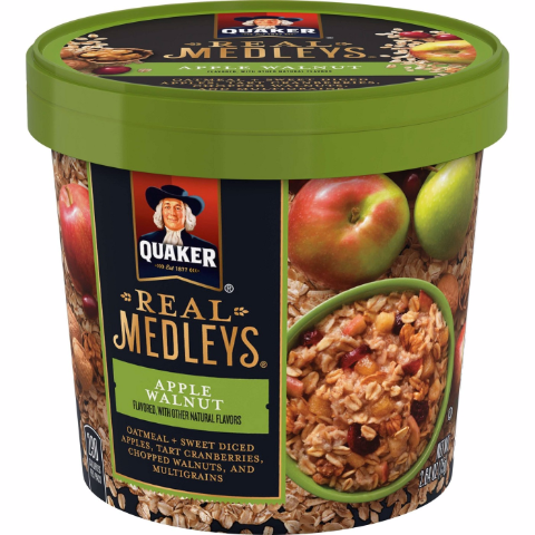 Order Quaker Real Medleys Apple Walnut 2.64oz food online from 7-Eleven store, Nashville on bringmethat.com