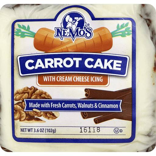 Order Ne-Mo'S Bakery Carrot Cake Squares food online from Anderson Convenience Markets #140 store, Omaha on bringmethat.com